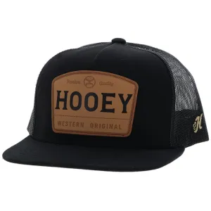 Hooey "Trip" Black with Tan Leather Patch casual-baseball-cap