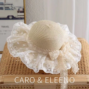 Hot Kids Daisy Lace Straw Hat Thin UV Protection spring-straw-hat