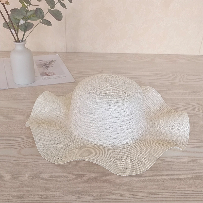Hot Wave UV Wide Brim Fashion Summer Korean Women Foldable Sun Hat