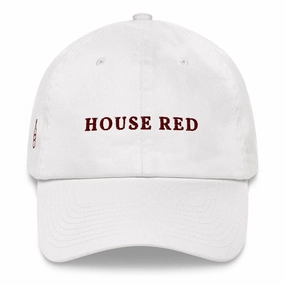 House Red Cap Wine Font casual-baseball-cap