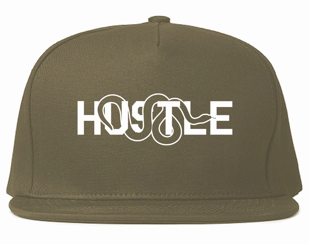 Hustle Snake Mens Snapback Hat