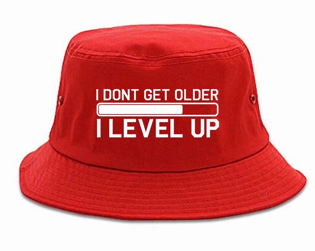 I Dont Get Older I Level Up Funny Birthday Mens Bucket Hat