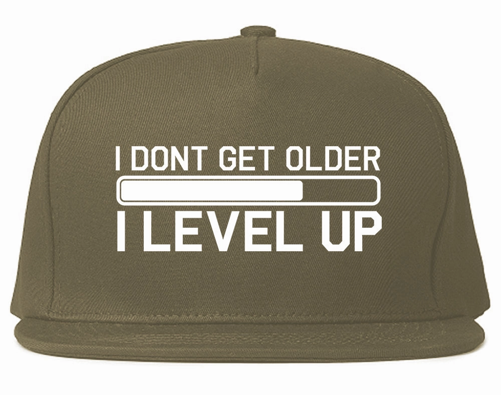 I Dont Get Older I Level Up Funny Birthday Mens Snapback Hat