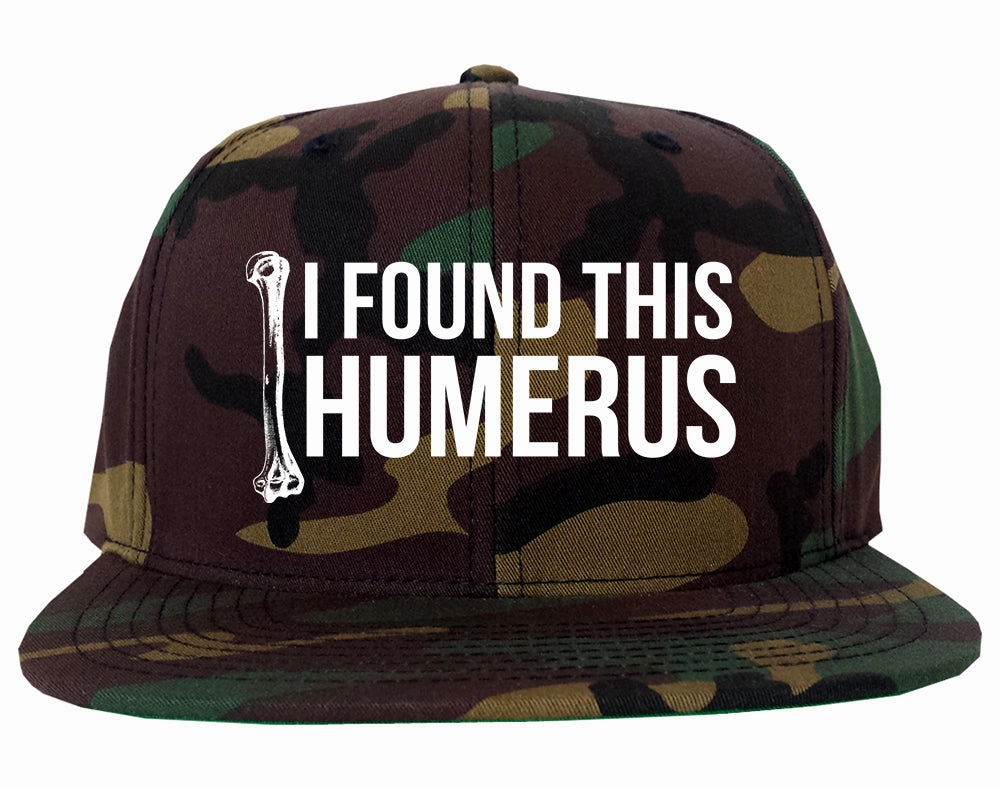 I Found This Humerus Funny Dad Joke Mens Snapback Hat