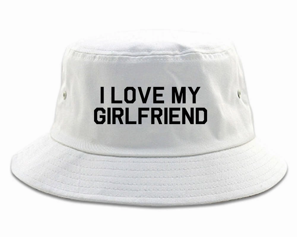 I Love My Girlfriend Gift Mens Bucket Hat