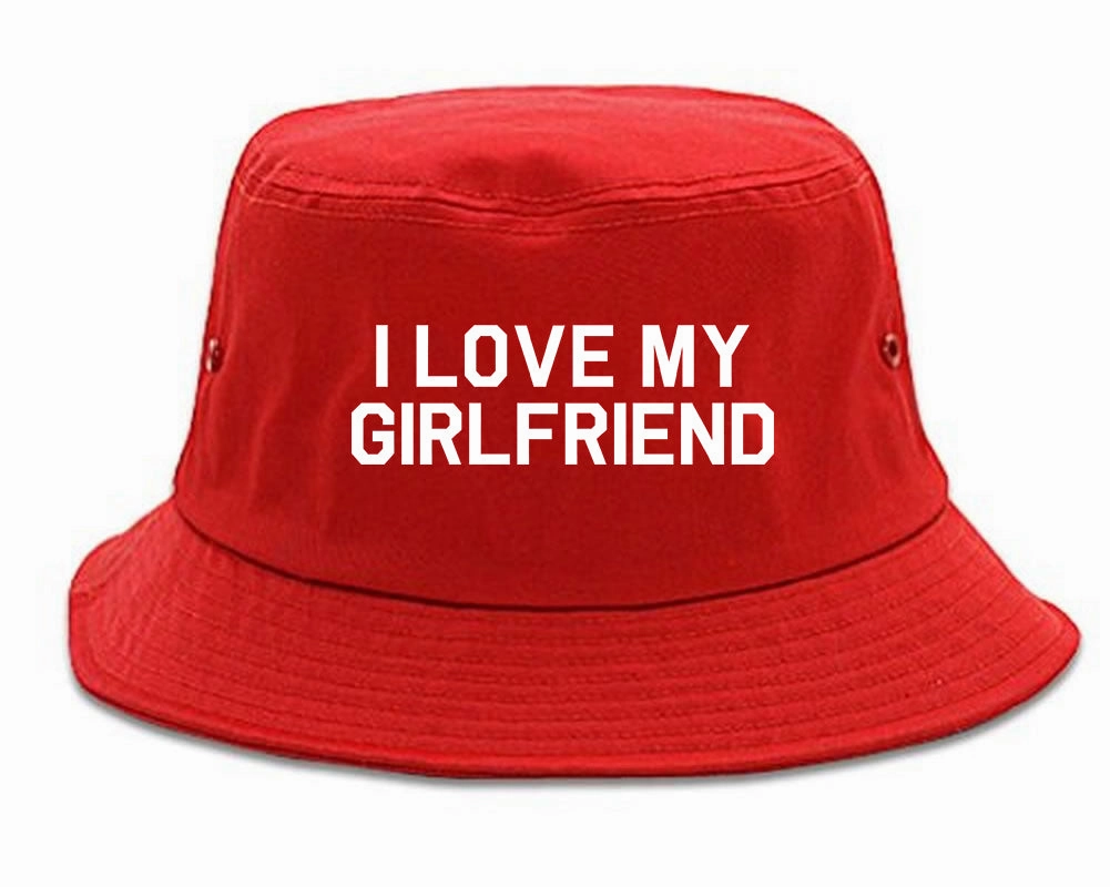 I Love My Girlfriend Gift Mens Bucket Hat