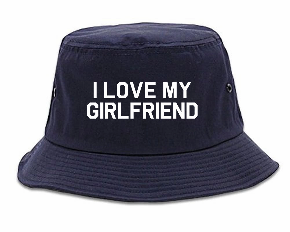 I Love My Girlfriend Gift Mens Bucket Hat