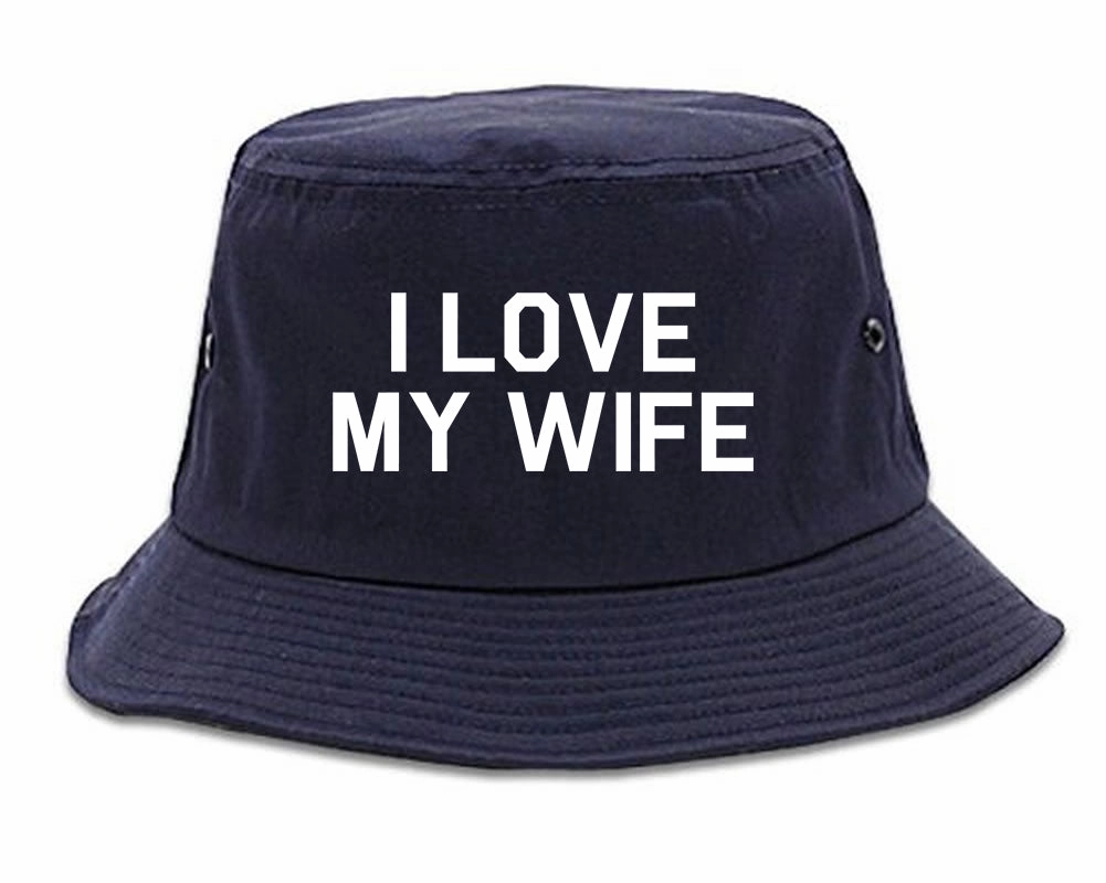 I Love My Wife Gift Mens Bucket Hat