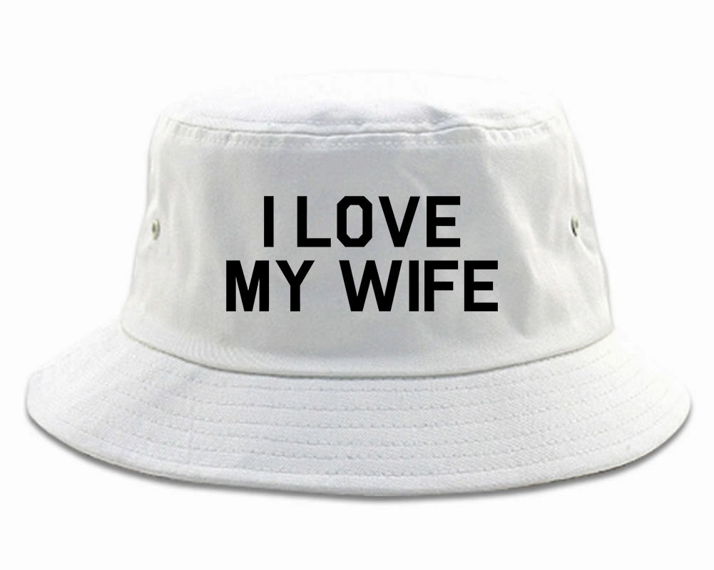 I Love My Wife Gift Mens Bucket Hat