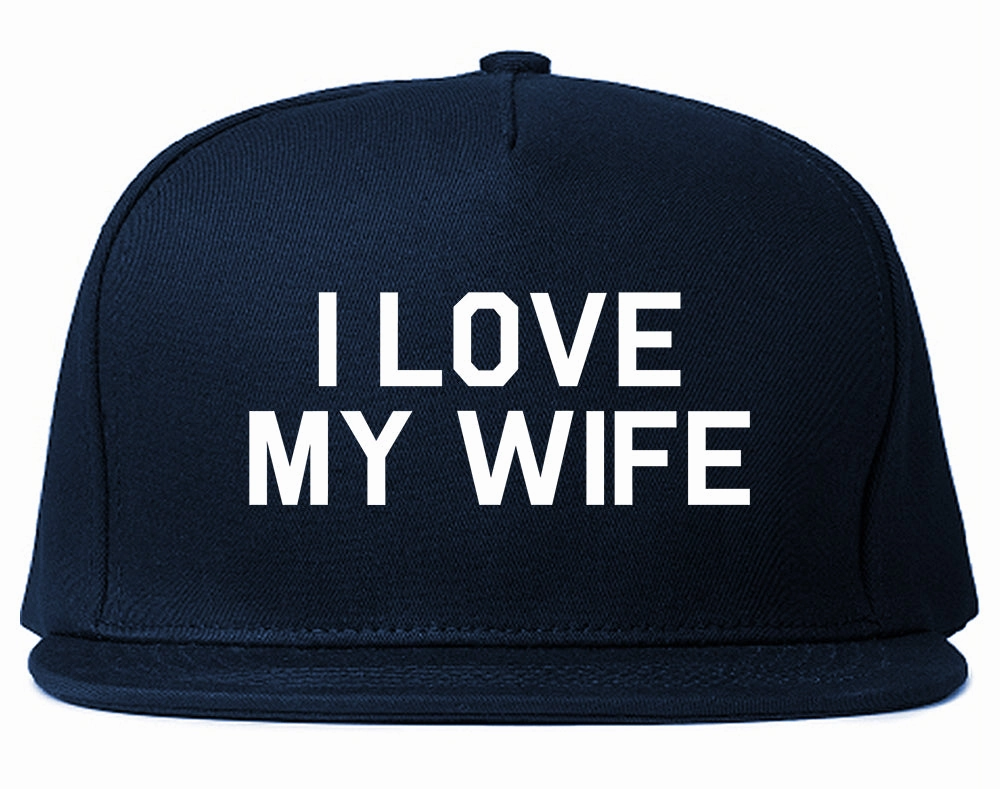 I Love My Wife Gift Mens Snapback Hat