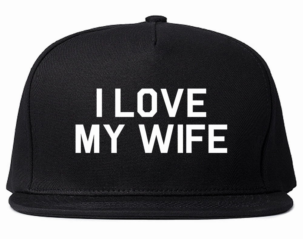 I Love My Wife Gift Mens Snapback Hat