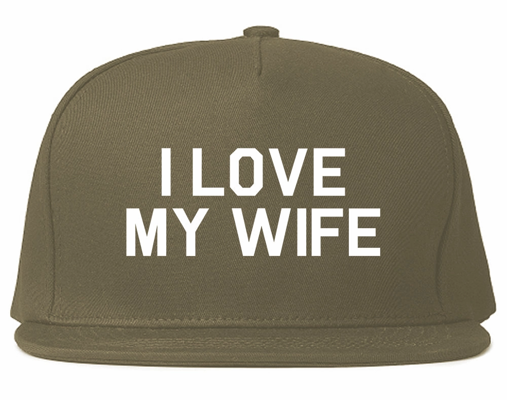 I Love My Wife Gift Mens Snapback Hat