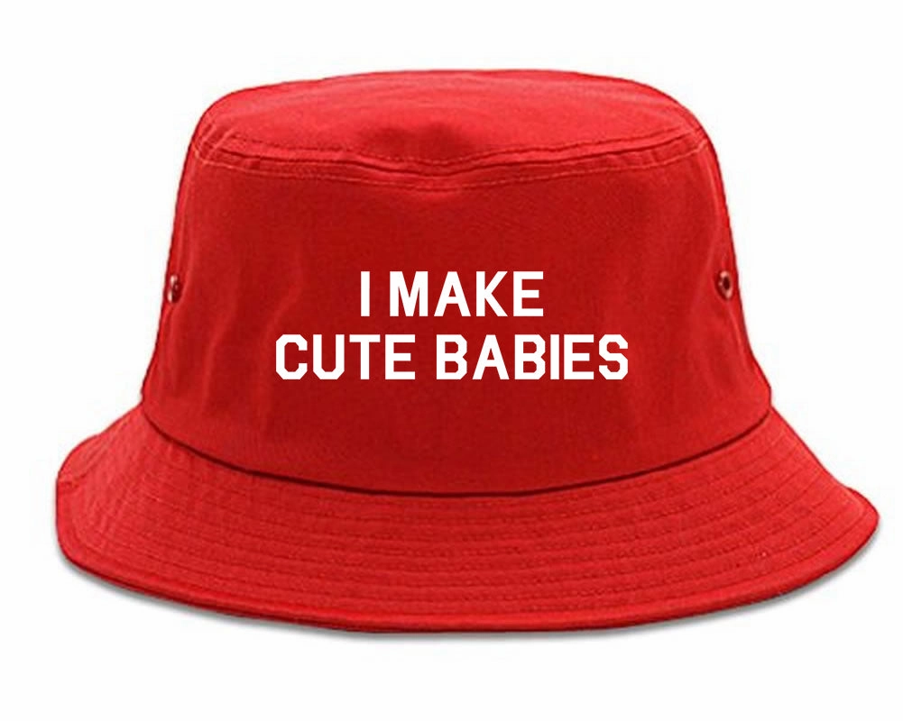 I Make Cute Babies Funny New Dad Mens Bucket Hat