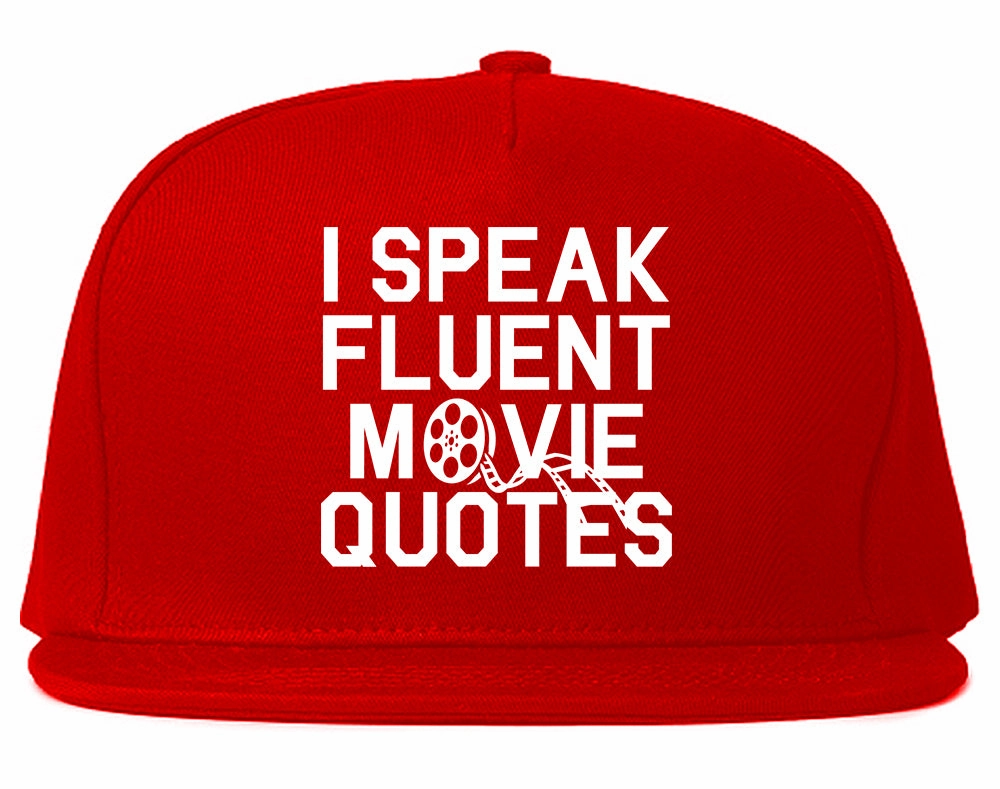 I Speak Fluent Movie Quotes Funny Nerd Mens Snapback Hat