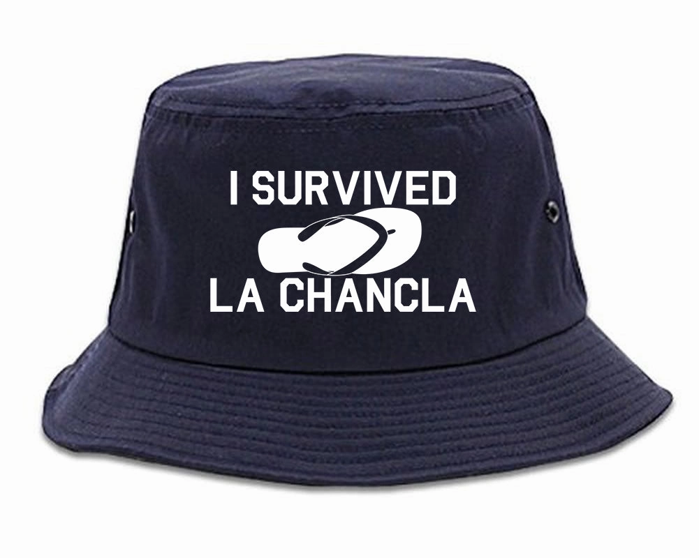 I Survived La Chancla Funny Spanish Mens Bucket Hat