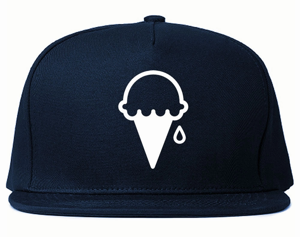 Ice Cream Cone Scoop Snapback Hat Cap