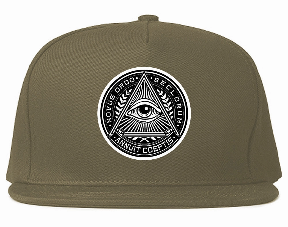 Illuminati Eye Triangle Snapback Hat
