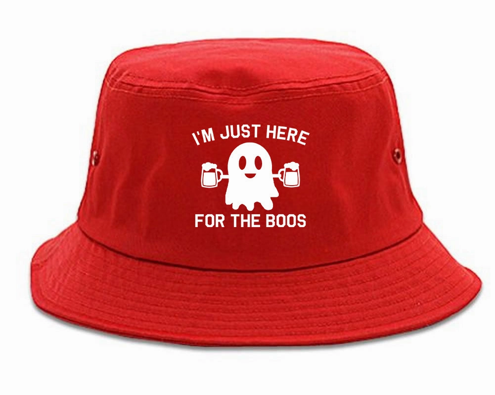 Im Just Here For The Boos Halloween Mens Bucket Hat