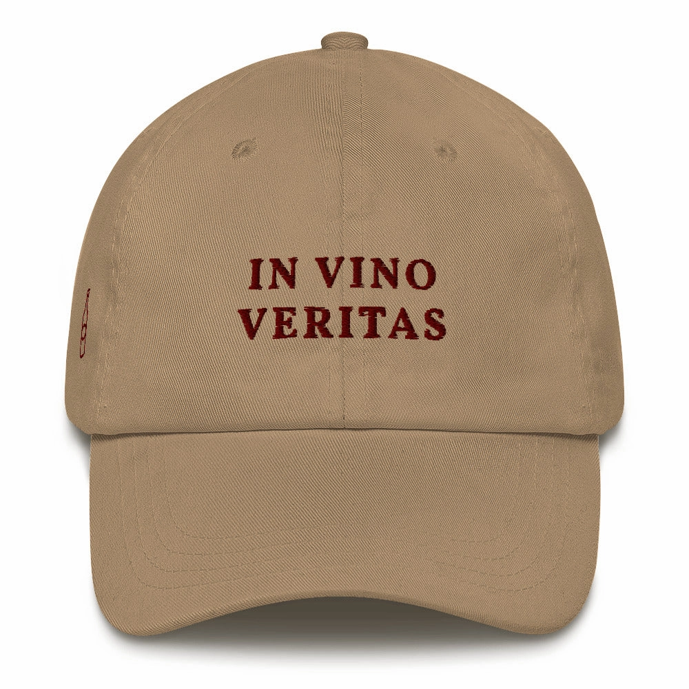 In Vino Veritas Cap Wine Font casual-baseball-cap