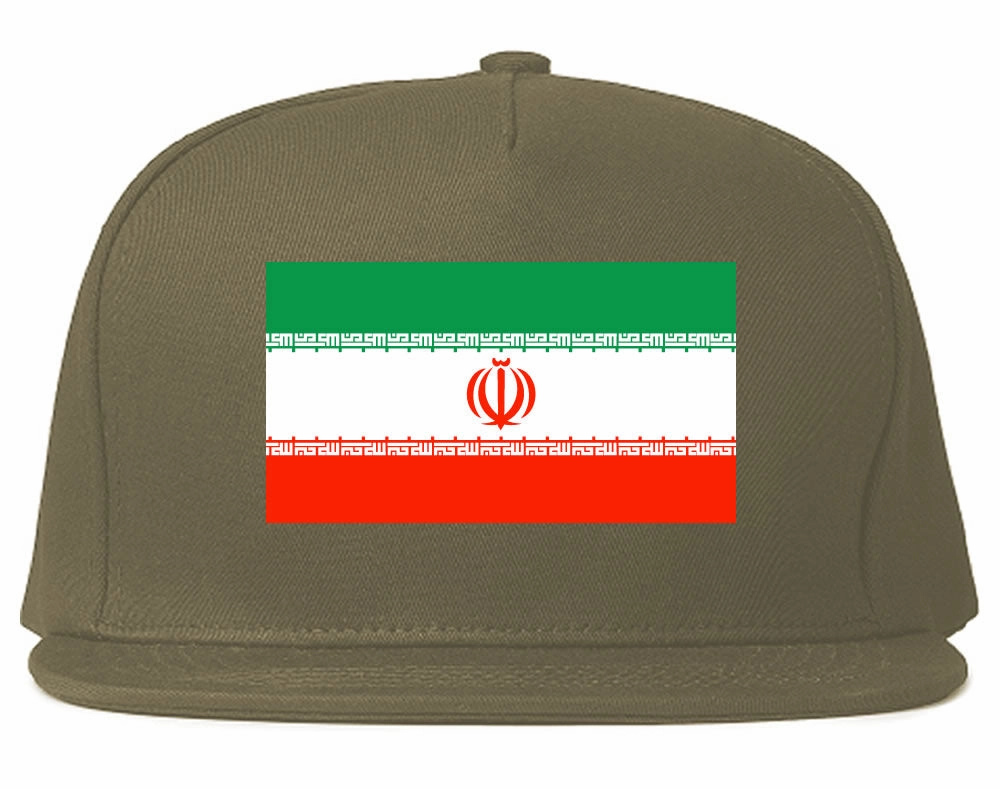 Iran Flag Country Printed Snapback Hat Cap