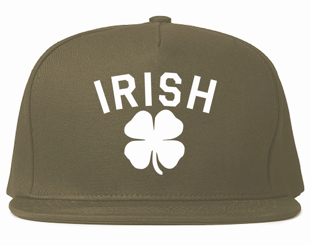 Irish Four Leaf Clover St Patricks Day Mens Snapback Hat