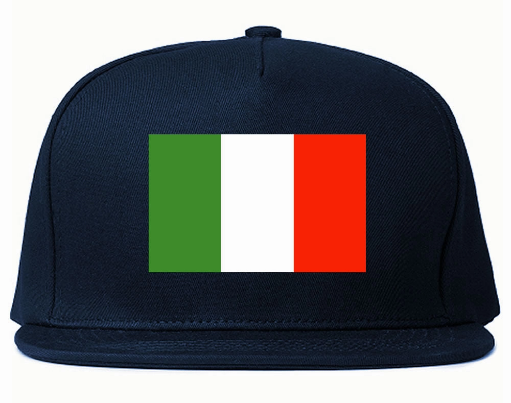 Italy Flag Country Printed Snapback Hat Cap