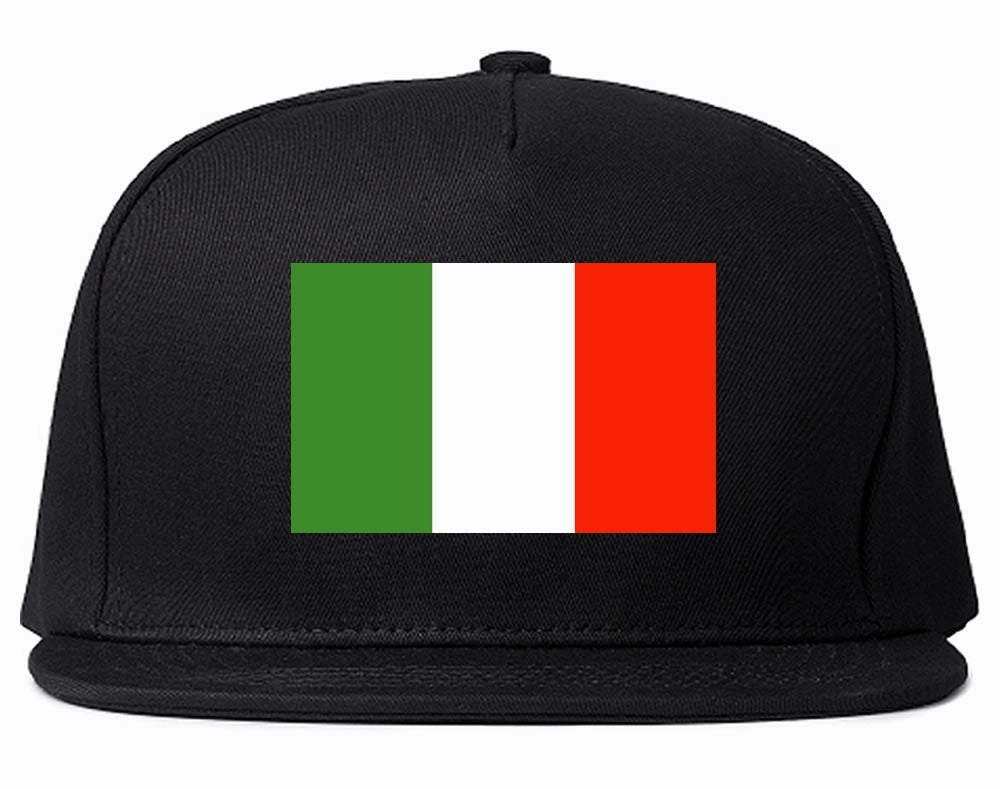 Italy Flag Country Printed Snapback Hat Cap