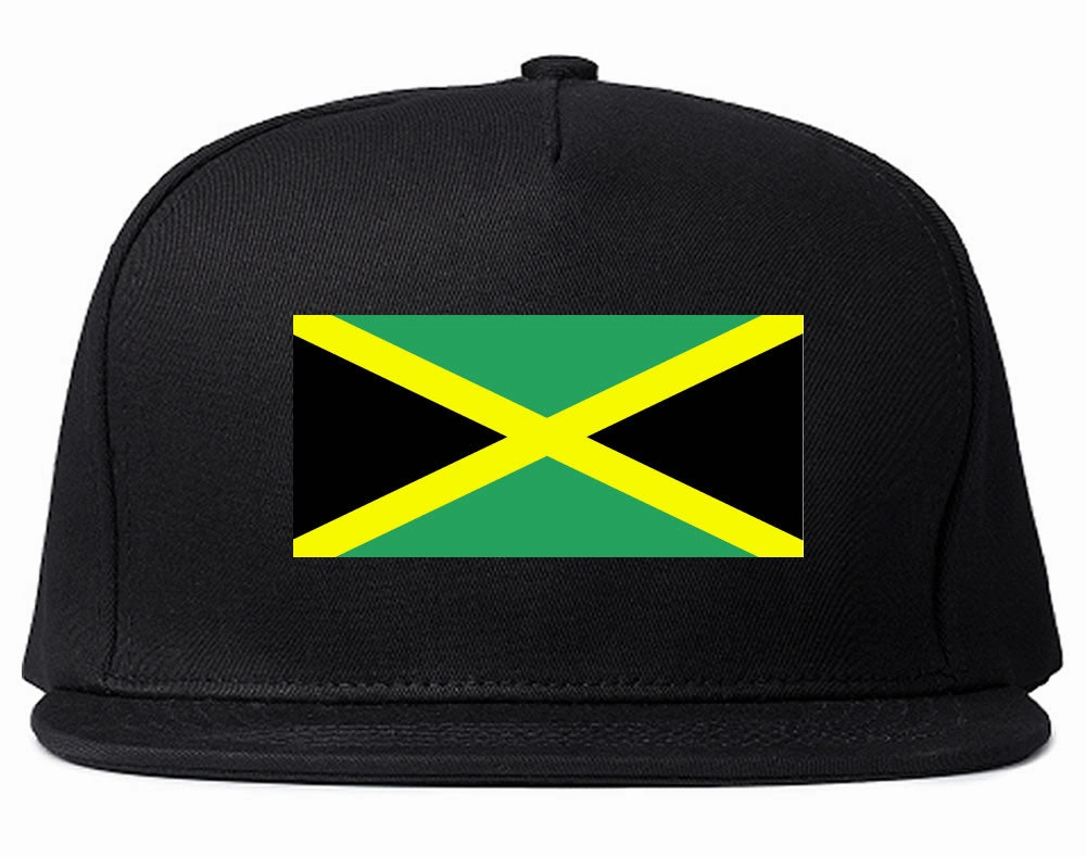 Jamaica Flag Country Printed Snapback Hat Cap