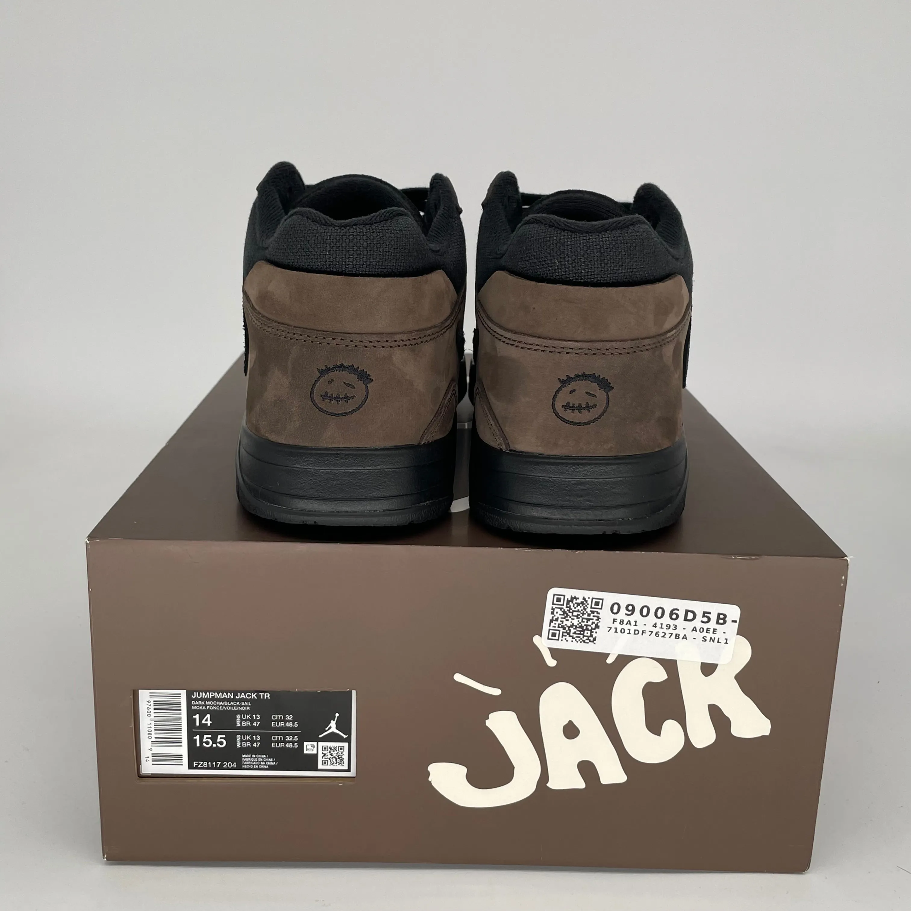 JORDAN JUMPMAN JACK TR TRAVIS SCOTT DUNKELMOCHA GRÖSSE 14 FZ8117-204