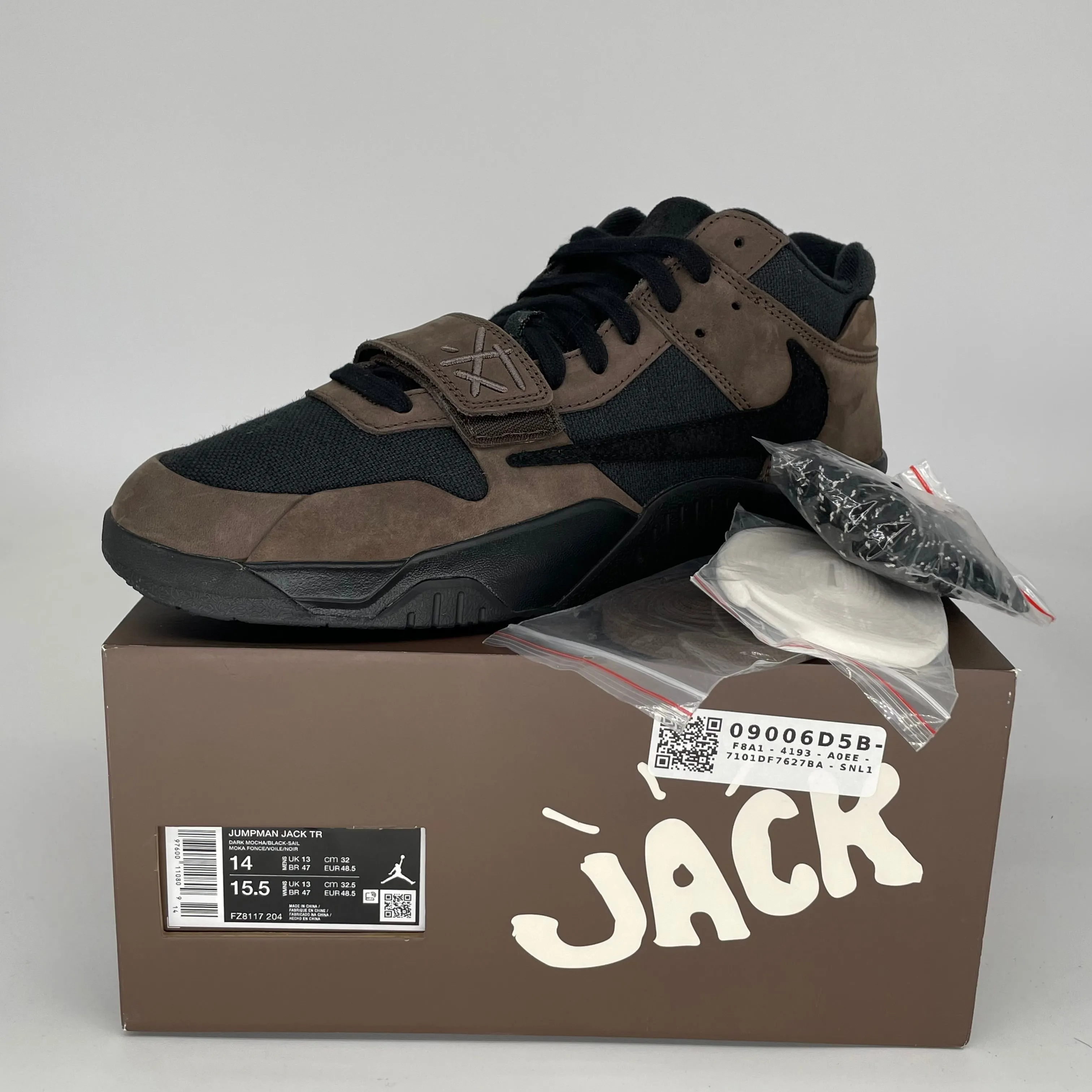 JORDAN JUMPMAN JACK TR TRAVIS SCOTT DUNKELMOCHA GRÖSSE 14 FZ8117-204