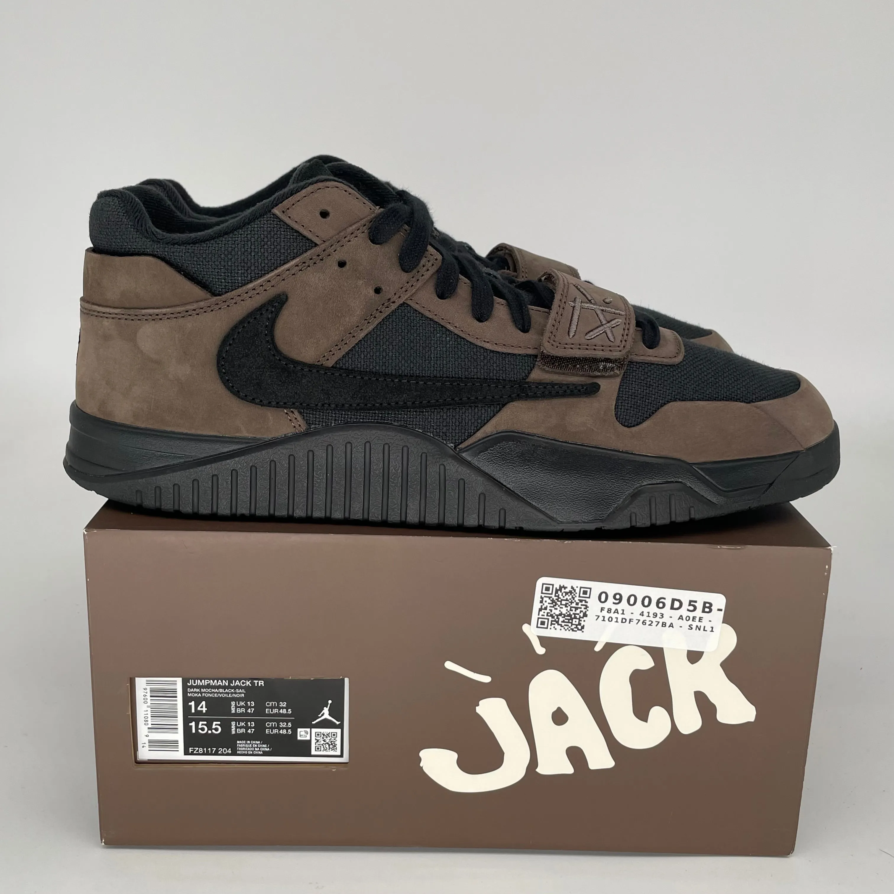 JORDAN JUMPMAN JACK TR TRAVIS SCOTT DUNKELMOCHA GRÖSSE 14 FZ8117-204