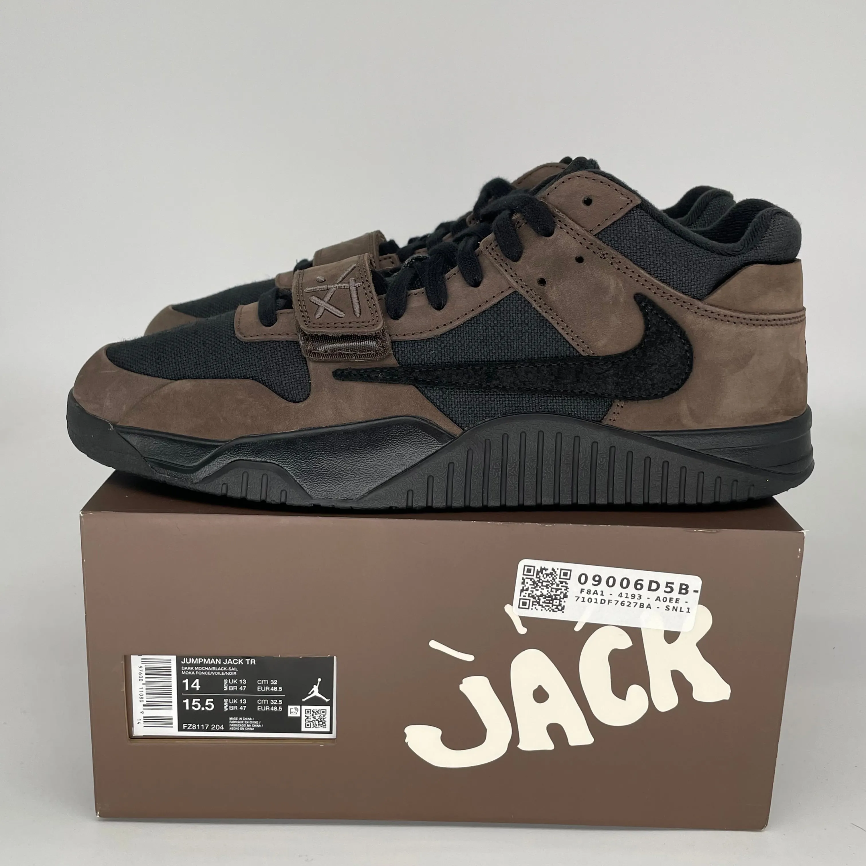 JORDAN JUMPMAN JACK TR TRAVIS SCOTT DUNKELMOCHA GRÖSSE 14 FZ8117-204