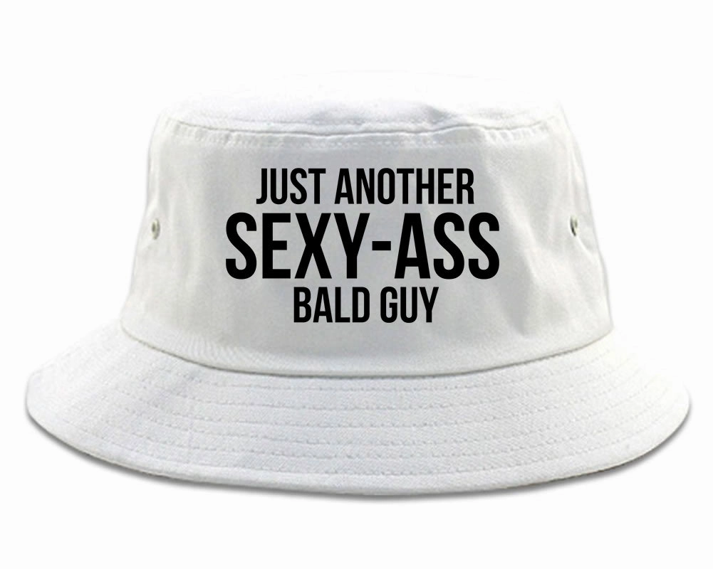 Just Another Sexy Bald Guy Funny Dad Mens Bucket Hat