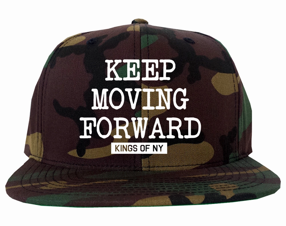 Keep Moving Forward Mens Snapback Hat Cap