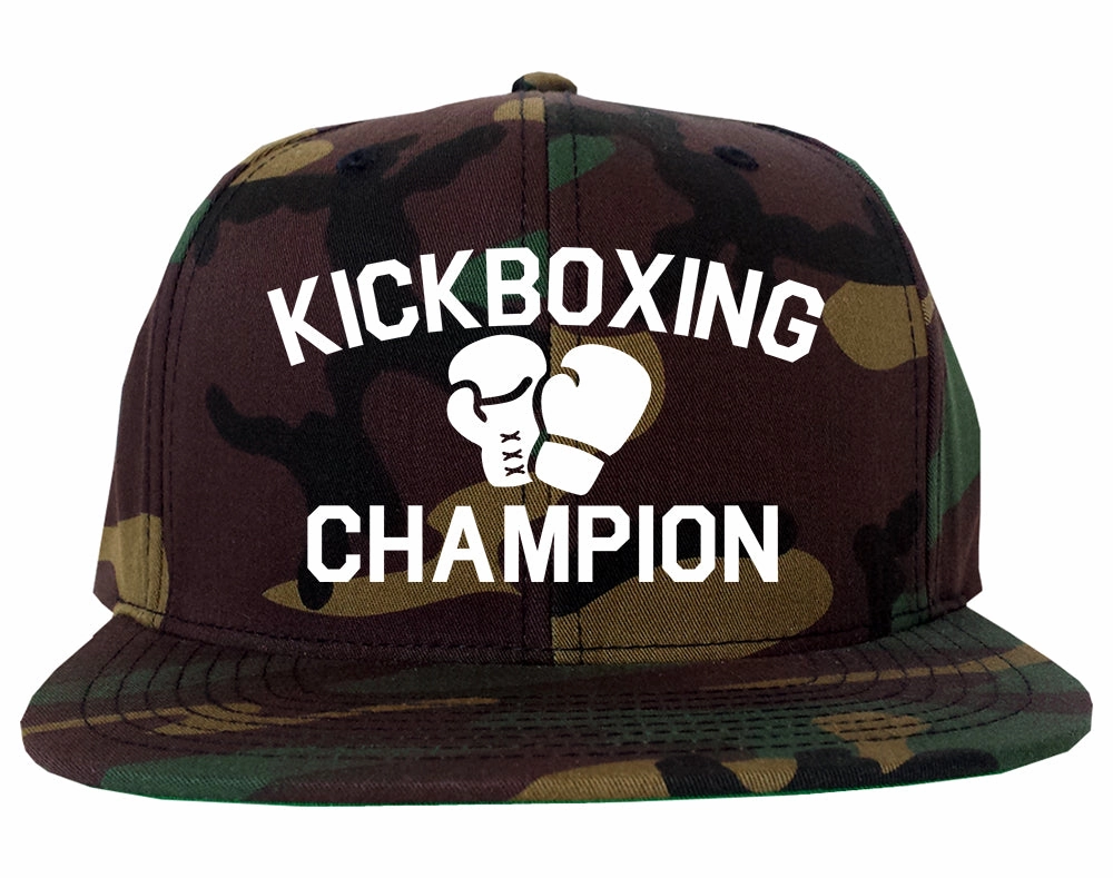 Kickboxing Champion Mens Snapback Hat