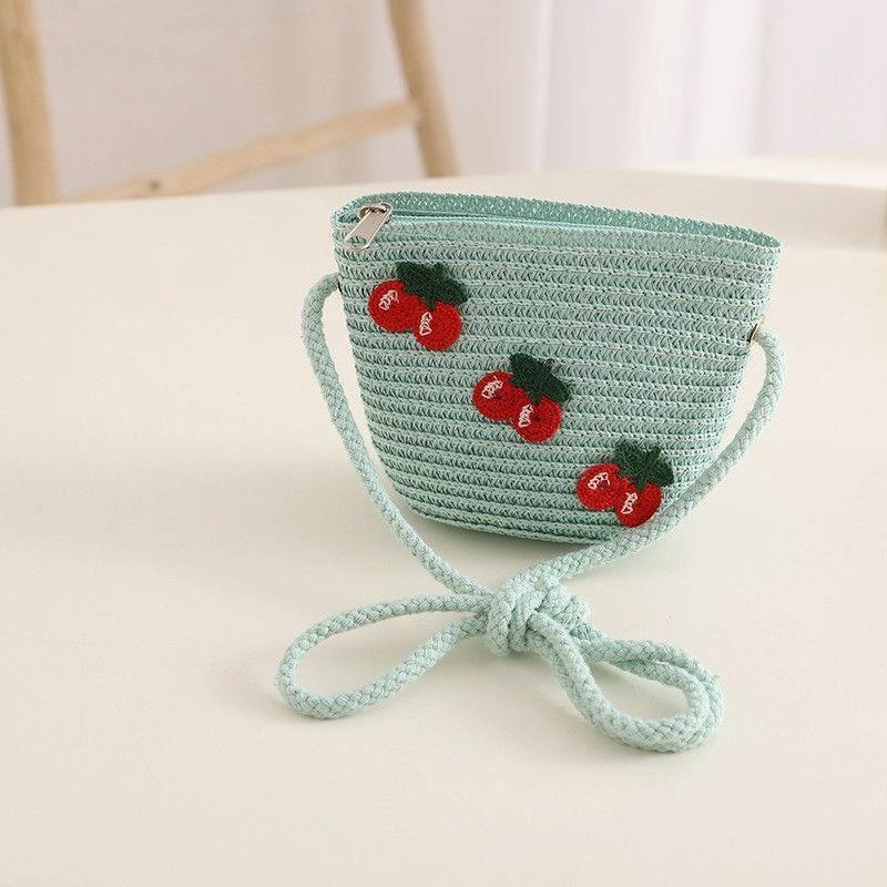 Kids Sun Hat Baby Straw Bag Set Girls' Cute Wide Brim Sun