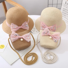 Kids Sun Hat Summer Cool Girls' Straw Princess Beach Baby UV spring-straw-hat