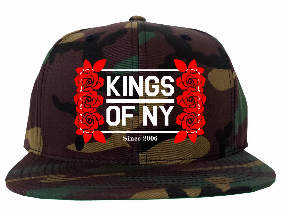 Kings Of NY Rose Vine Logo Snapback Hat