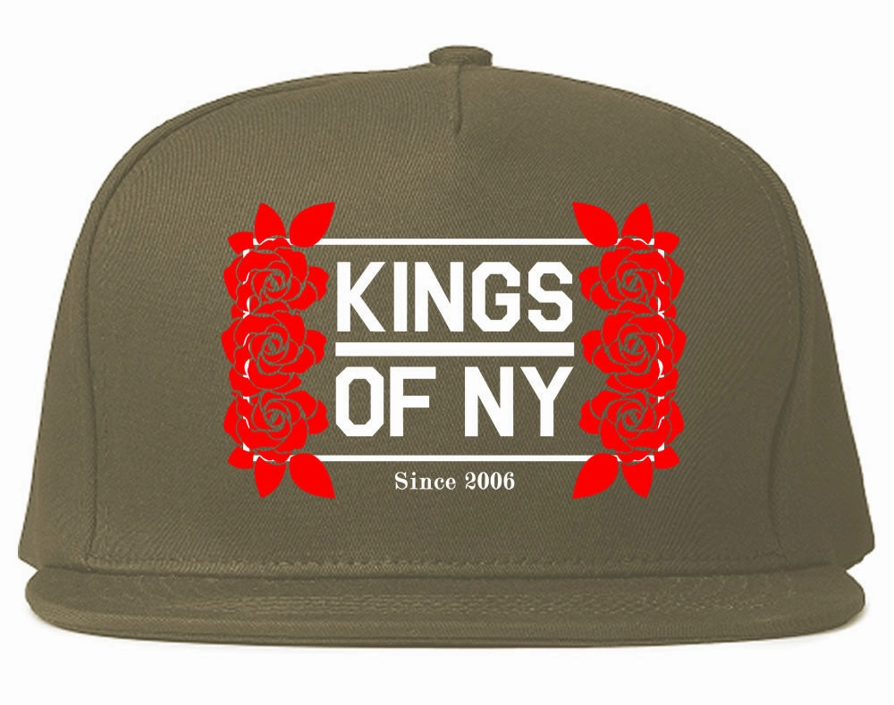 Kings Of NY Rose Vine Logo Snapback Hat