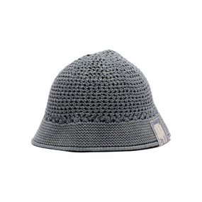 KNIT HAT - Blue Gray spring-straw-hat