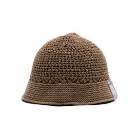 KNIT HAT - Brown spring-straw-hat