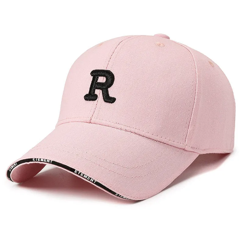 Korean Letter Embroidered Trendy Duckbill Cap