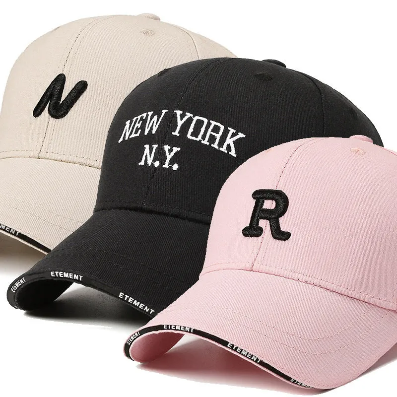 Korean Letter Embroidered Trendy Duckbill Cap casual-baseball-cap