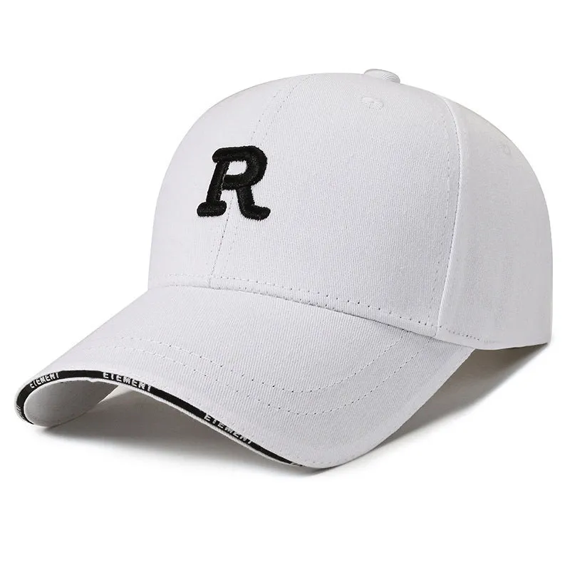 Korean Letter Embroidered Trendy Duckbill Cap