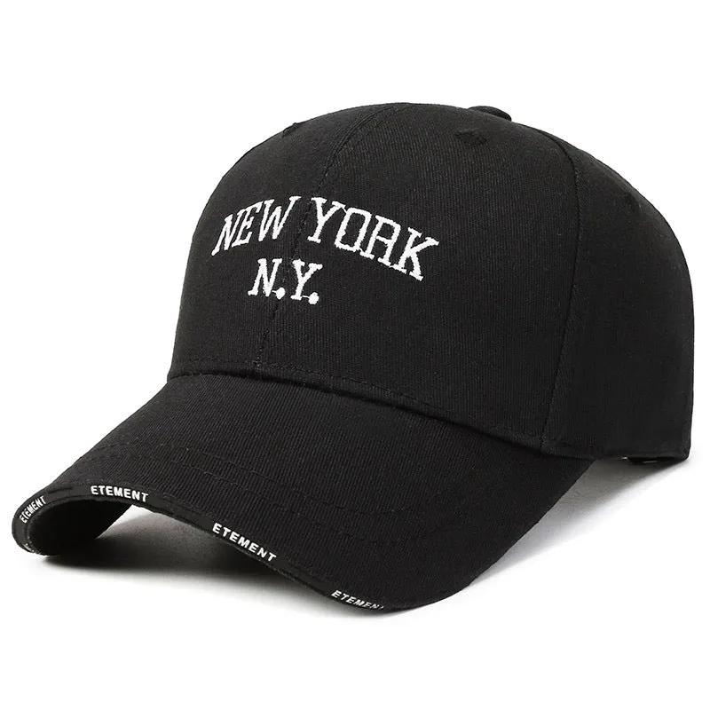 Korean Letter Embroidered Trendy Duckbill Cap