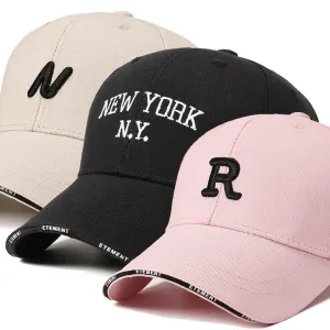 Korean Letter Embroidered Trendy Duckbill Cap casual-baseball-cap