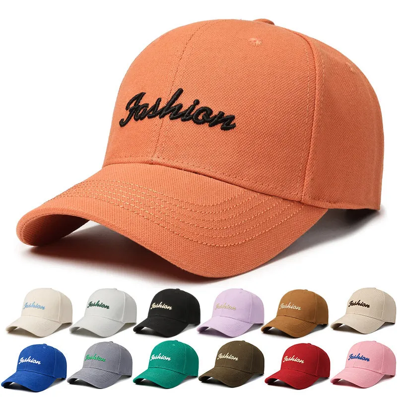 Korean Letter Fall/Winter Sun Protection Duckbill Cap casual-baseball-cap