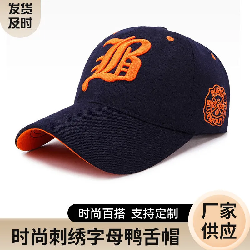 Korean Style Embroidered Letter Duckbill Cap casual-baseball-cap