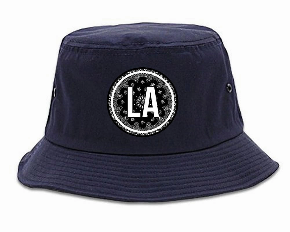 LA Bandana Print Los Angeles Bucket Hat