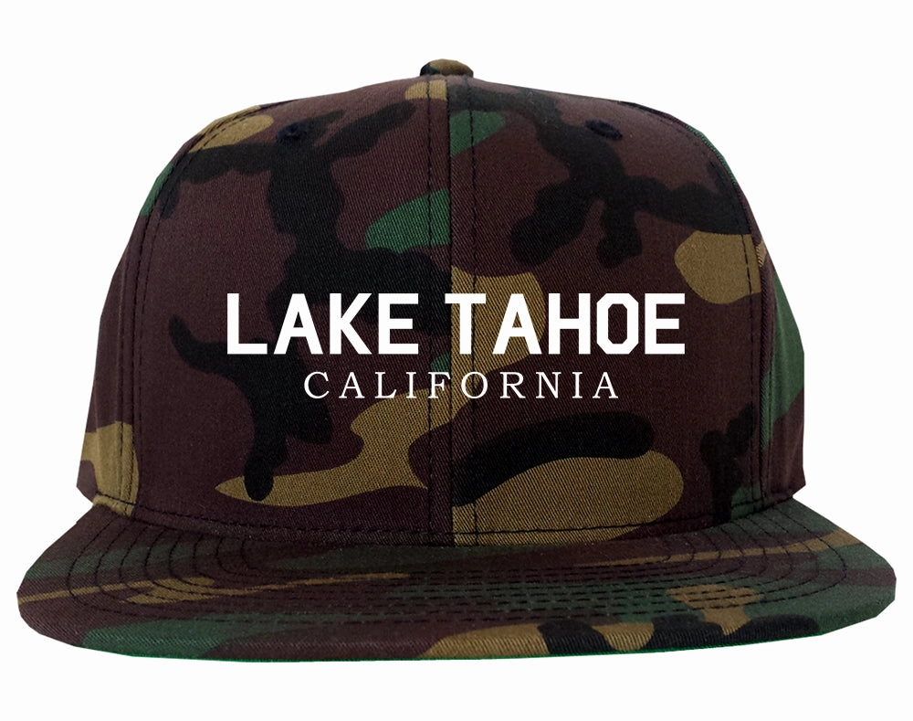Lake Tahoe California Mountains Mens Snapback Hat